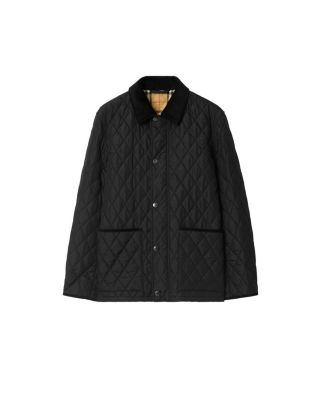  Micro Check-stitch Nylon Blend Bomber Jacket
