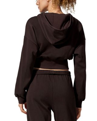  SILKERRY Cropped Fit Seamflow Drift Full-Zip Front Closure Sweatshirt