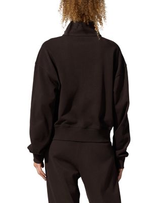  SILKERRY Oversized Heirloom '89 Stand Collar Half-Zip Pullover