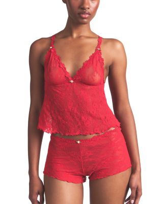 Stretch Floral Lace Camisole Set