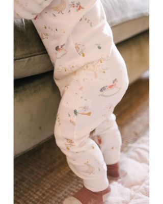 Unisex Partridge in a Pehr Tree Ribbed Footless Sleeper - Baby