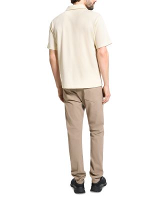 Short Sleeve Ribbed Polo Shirt