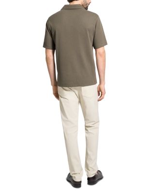 Short Sleeve Ribbed Polo Shirt