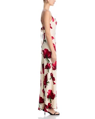 Floral Cowl Maxi Dress - Exclusive