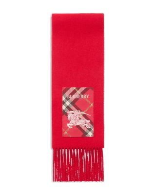 Check Label Cashmere Scarf