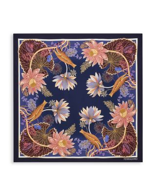 Water Lillies Square Silk Scarf