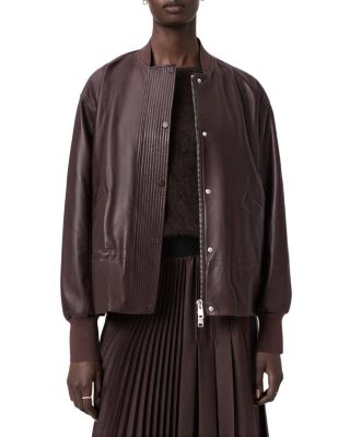 Sofi Leather Bomber Jacket