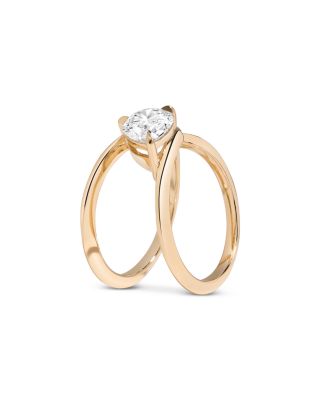 Certified Lab Grown Diamond Zaha Wrap Ring with Pear in 14K Yellow Gold, 1.5 tcw