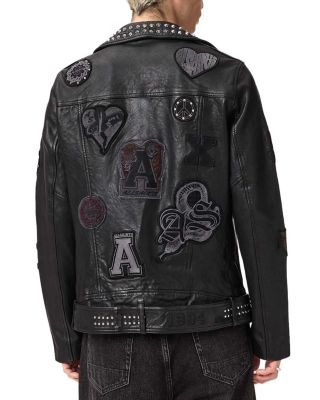 Cole Studded Leather Biker Jacket
