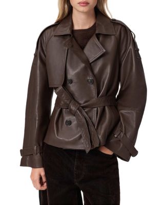 Reed Leather Trench Jacket