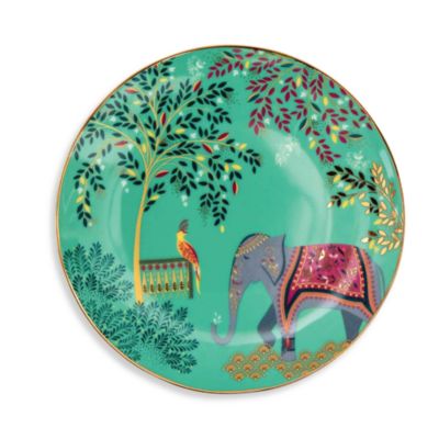 Sara Miller India Cake Plates, Set of 4
