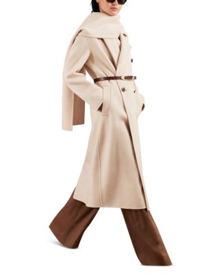 Indira Long Scarf Blindseam Coat