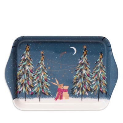 Sara Miller Woodland Tales Mug & Tray Set, French Blue