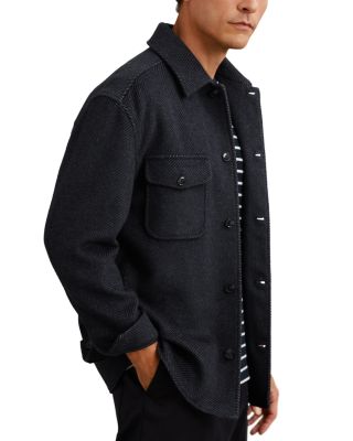 Herringbone Twin Pocket Shirt Jacket