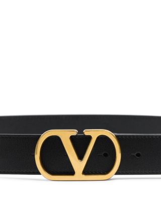 Belt H. 30 Women's Black Leather Belt