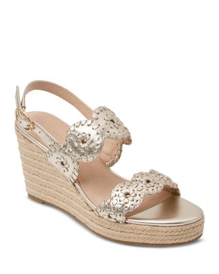 Women's Laurin Leather High Heel Wedge Sandals