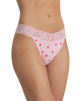 Dream Lace Trim Modal Original Rise Thong