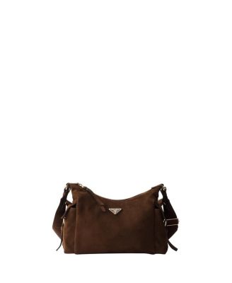  Aimee Large Suede Shoulder Bag
