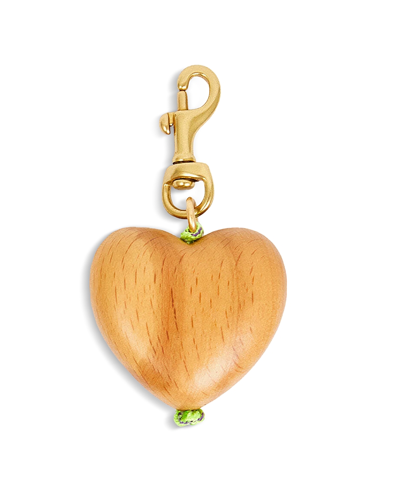 Clare V Grande Heart Key Charm In Gold