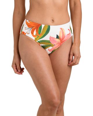 Jungle Blossoms Mid Rise Bikini Bottom