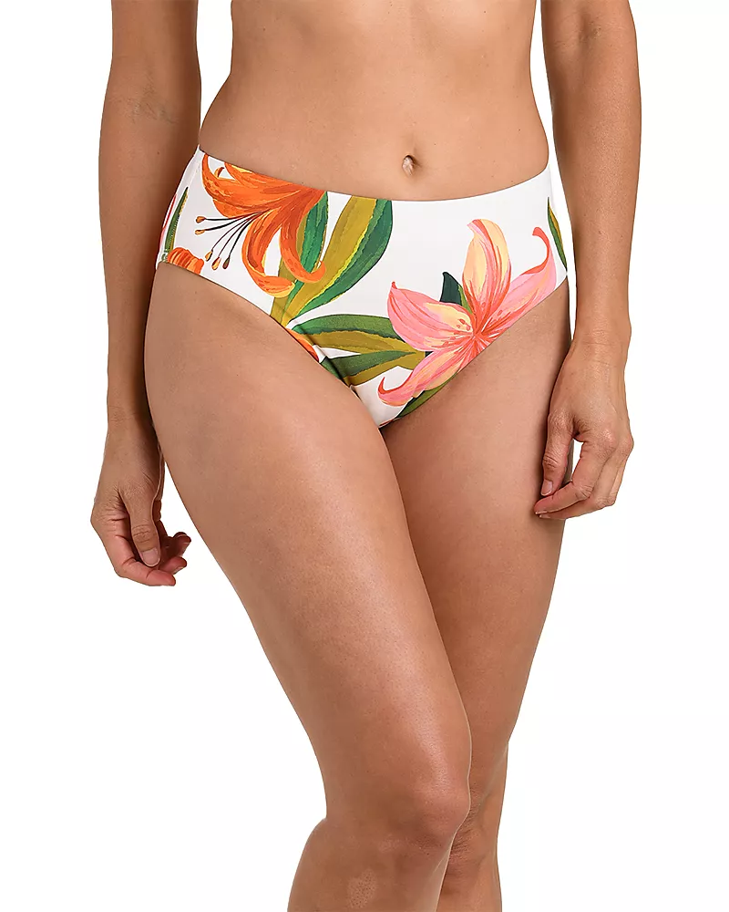 La Blanca Jungle Blossoms Mid Rise Bikini Bottom