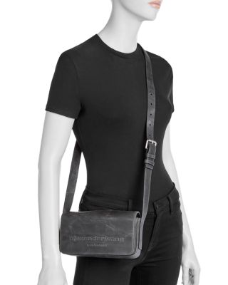 Punch Flap Leather Crossbody Bag