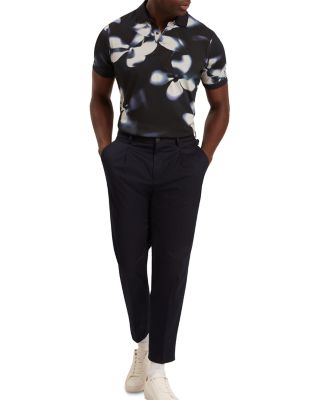 Longbri Short Sleeve Floral Polo Shirt