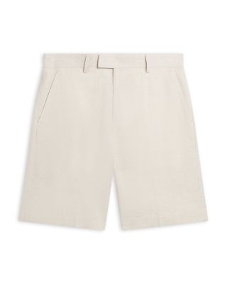 Givran Slim Fit Linen Shorts