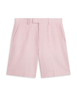Givran Slim Fit Linen Shorts