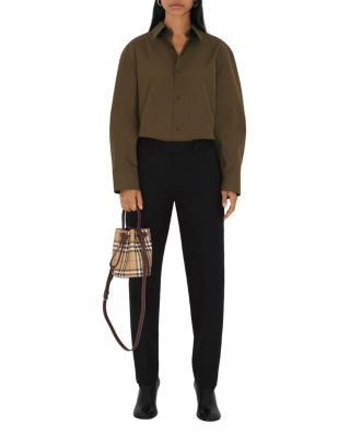 Mini Check Bucket Bag