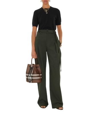 Small Check Bucket Bag