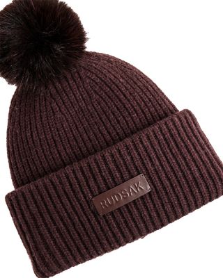  Dara Women's Wool Cashmere Blend Knit Beanie Hat with Pom Pom