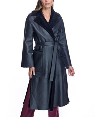 Shearling Lamb Wrap Coat