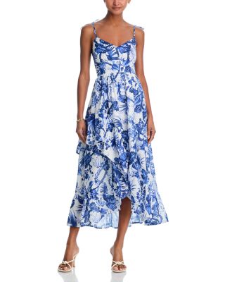 Sleeveless Floral Midi Dress - Exclusive