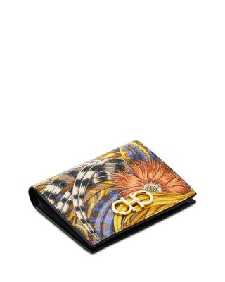 Gancini Compact Foulard Leather Wallet