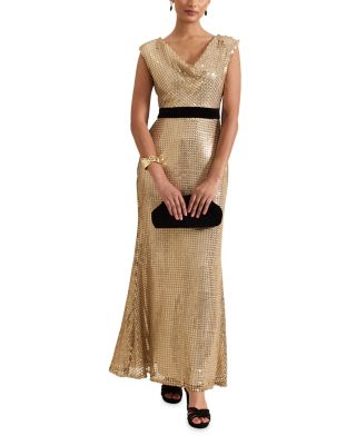 Jamae Gold Maxi Dress