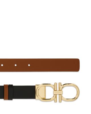 Women's Donna Gancini Reversible Leather Belt