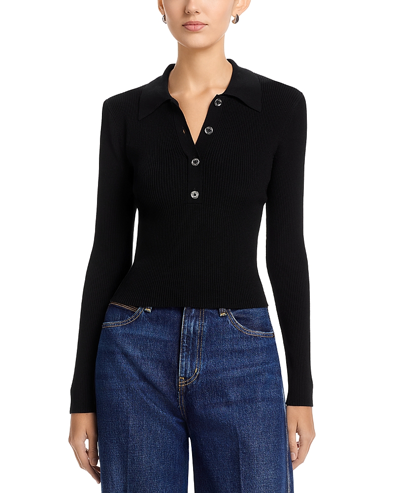 Michael Kors Long Sleeve Polo Top
