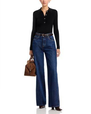 Long Sleeve Polo Top