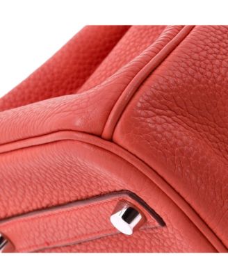 Birkin 30 Handbag Pink Clemence with Palladium Hardware