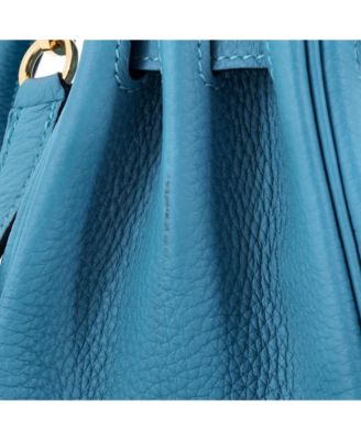Kelly 28 Handbag Blue Togo with Gold Hardware