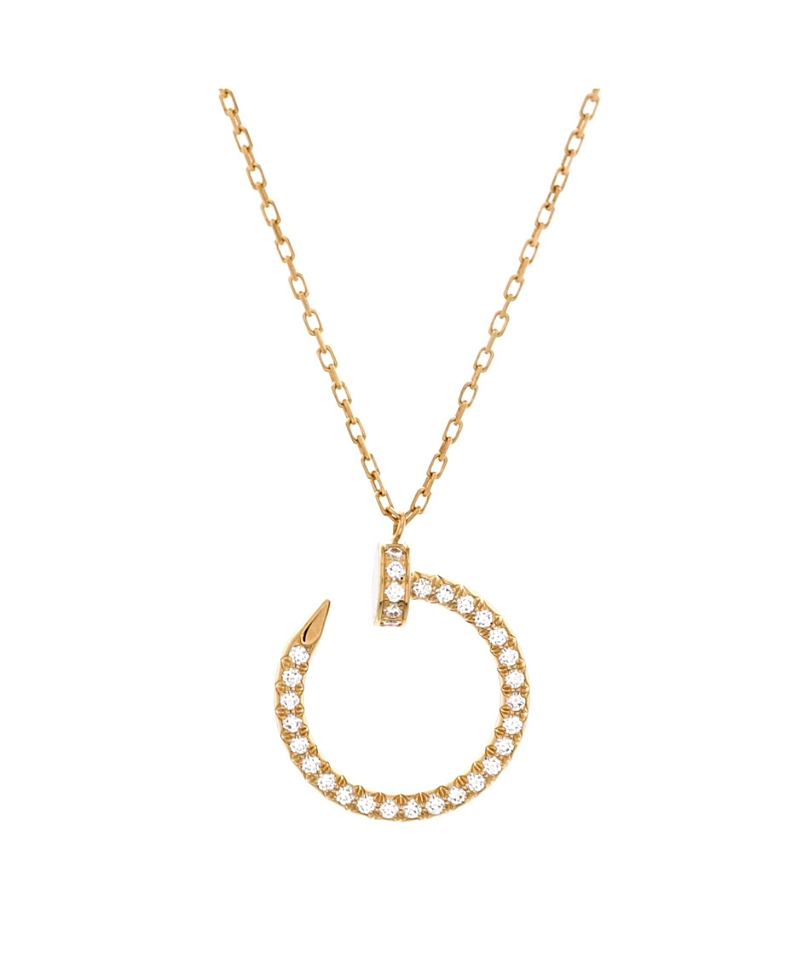 Click to view more detailed imagery on our partner's website Pre-owned Pre-owned Cartier Cartier Juste Un Clou Pendant Necklace 18k Gold And Pave Diamonds, 16.25 - 18"