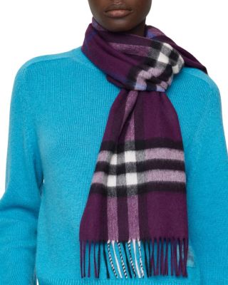  Check Cashmere Scarf