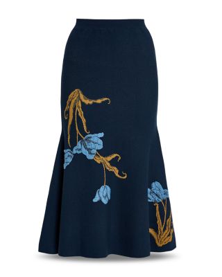 Erdem A-Line Midi Skirt