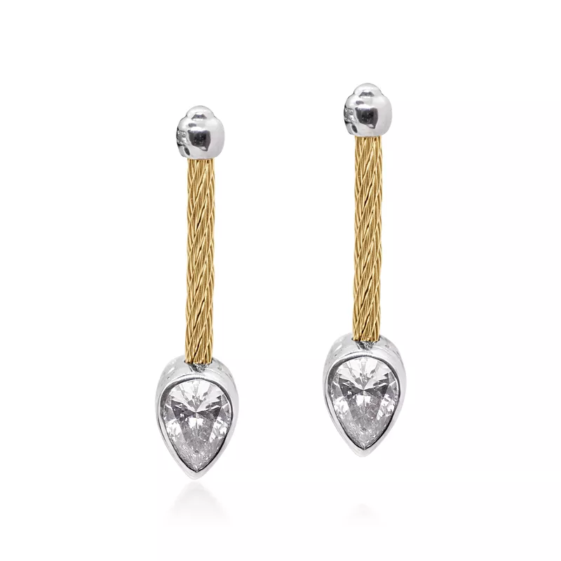 Alor Day Diamonds Teardrop Drop Earrings, 1.00 Tcw Lab Grown Diamonds