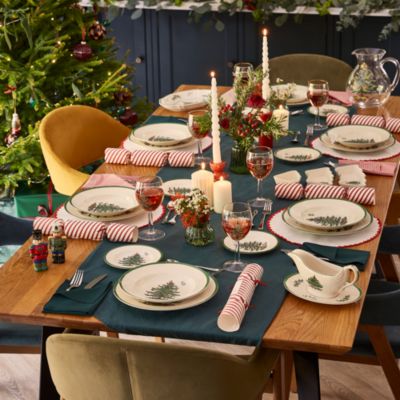 Christmas Tree Salad Plates, Set of 4