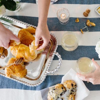 Pearled Service Tray