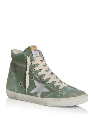 Golden Goose Unisex Francy High Top Sneakers In Green