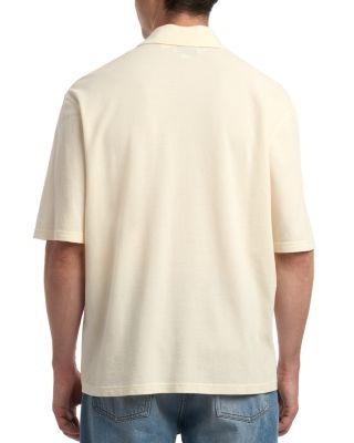 Short Sleeve Polo With AMI De Coeur Patch