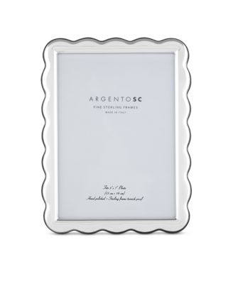 Scalloped Sterling Silver Picture Frame, 5" x 7"